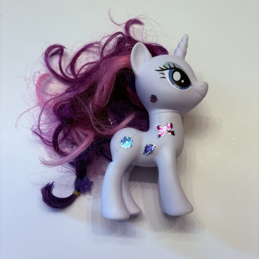 My Little Pony Rarity Unicorn Figure Hasbro 2016‎ MLP G4 White Diamonds 6 Inch